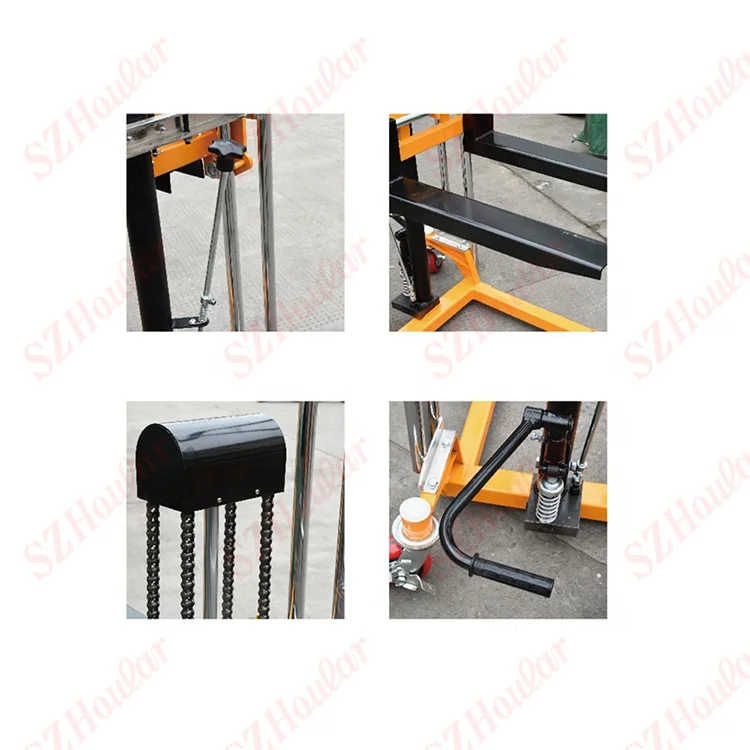 hand manual stacker hand pallet stacker manual hand winch stacker lift supplier