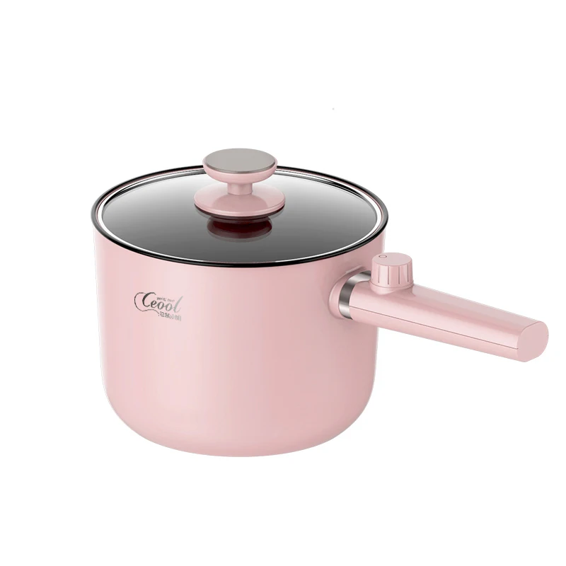 Kitchen Convenient mini Portable electric nonstick Cooker Pot Stainless Steel Electric Frying Pan with Steamer cooking pot