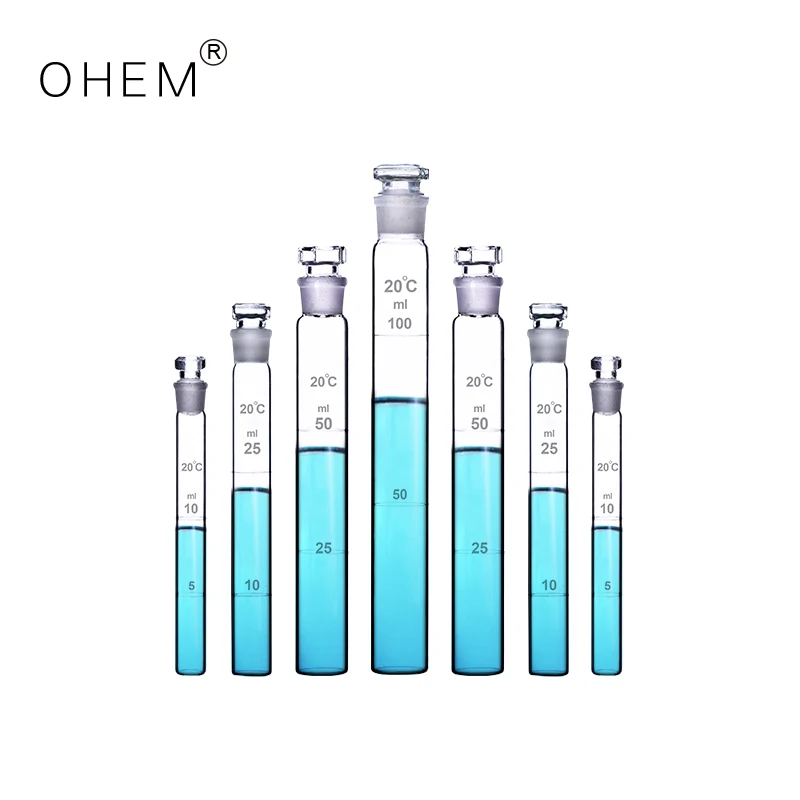 High Quality thin test tube 10ml High transparency Glass Colorimetric Tube