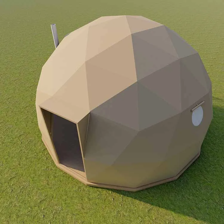 Big Heated Eco Hotel  Prefab Transparent geodesic Dome tent  For Trade Show Event Ceremony