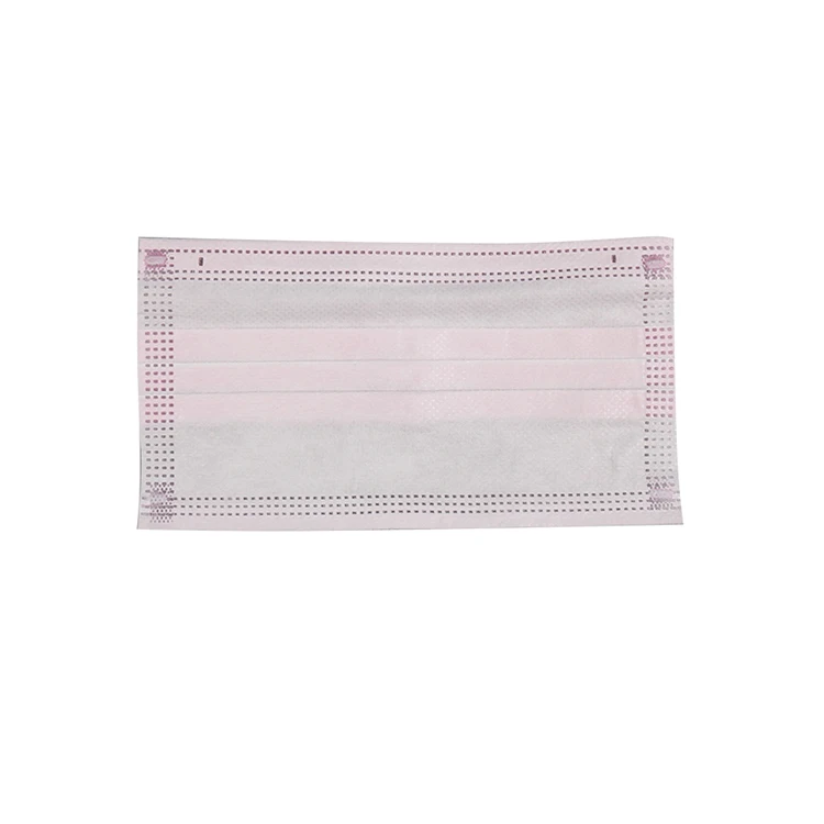 Hot Selling Fashion 3 Ply Disposable Face Masks Pink Non-woven Medical Face Masks