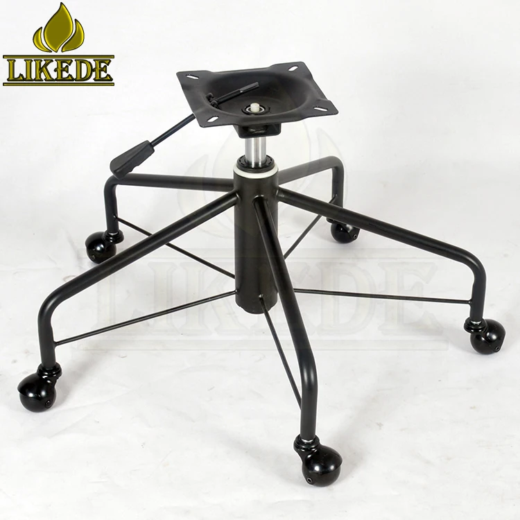 5 leg black steel office swivel chair base