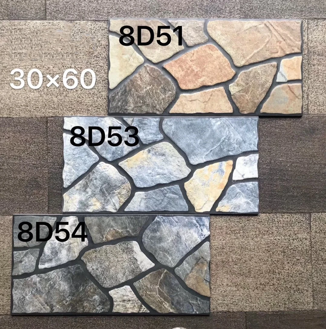  Каменная настенная плитка 3d 300*600 мм дешевая внешняя для