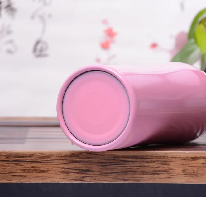 Customized logo 380ML Stainless Steel Ceramic Double Walled Vacuum Insulated Flask