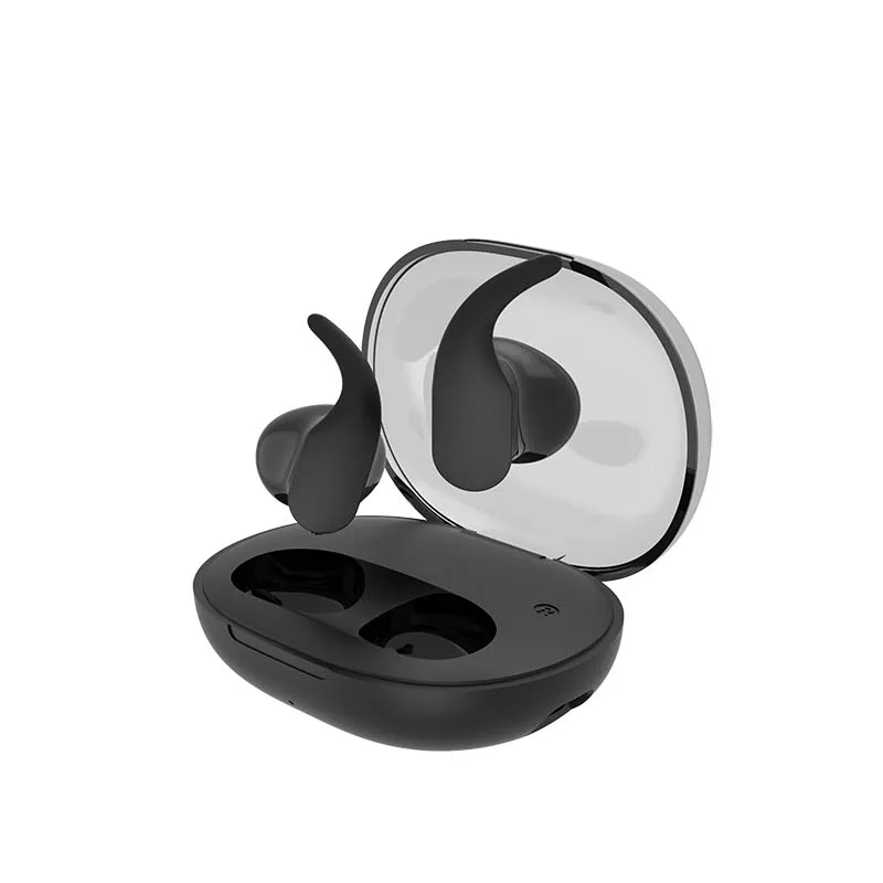 Transparency Space capsule Soft Silica Gel Ear Wing Earphones