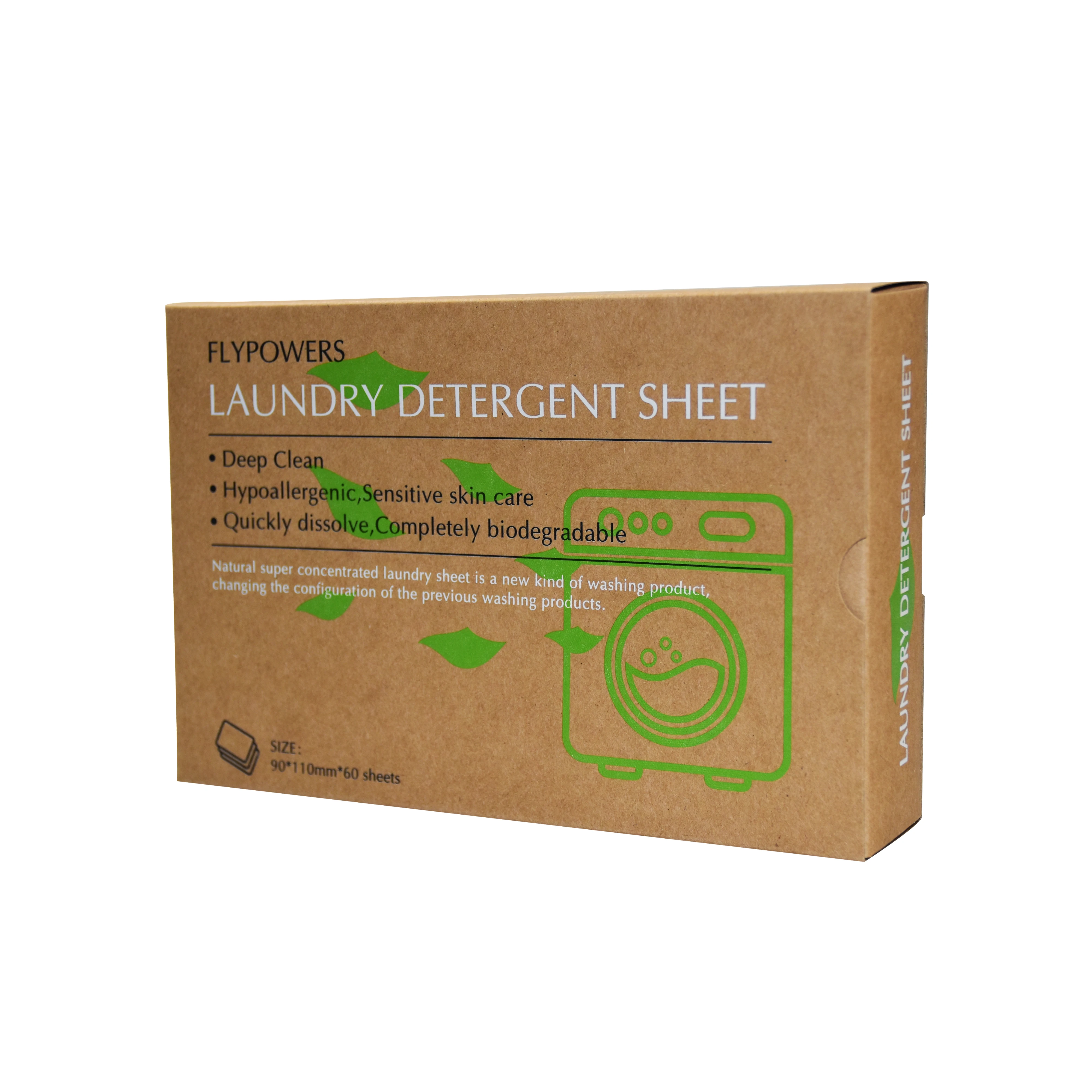 Liquidless Laundry Detergent Sheets Plastic Free Fresh Linen Scent Eco-Friendly Hypoallergenic Safe For Sensitive Skin