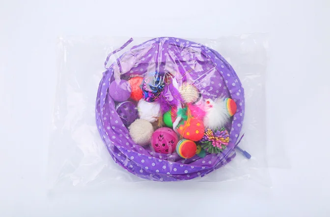 
Best selling interactive set plastic cat teaser wand/pole/cat tunnel/feather toy 