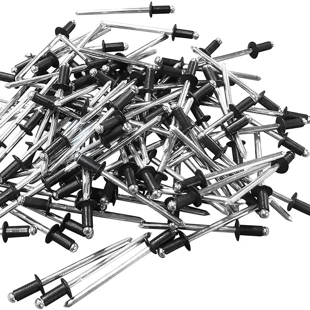 Aluminum BLACK Ral Painting Open Type Large Flange Blind Rivets