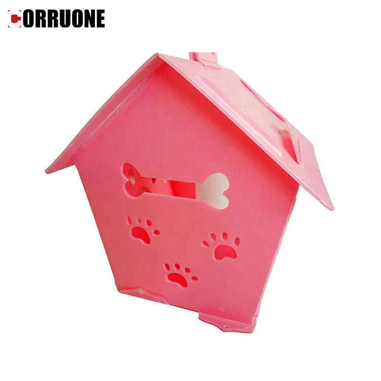 PP corrugated plastic pet house with pp hollow sheet