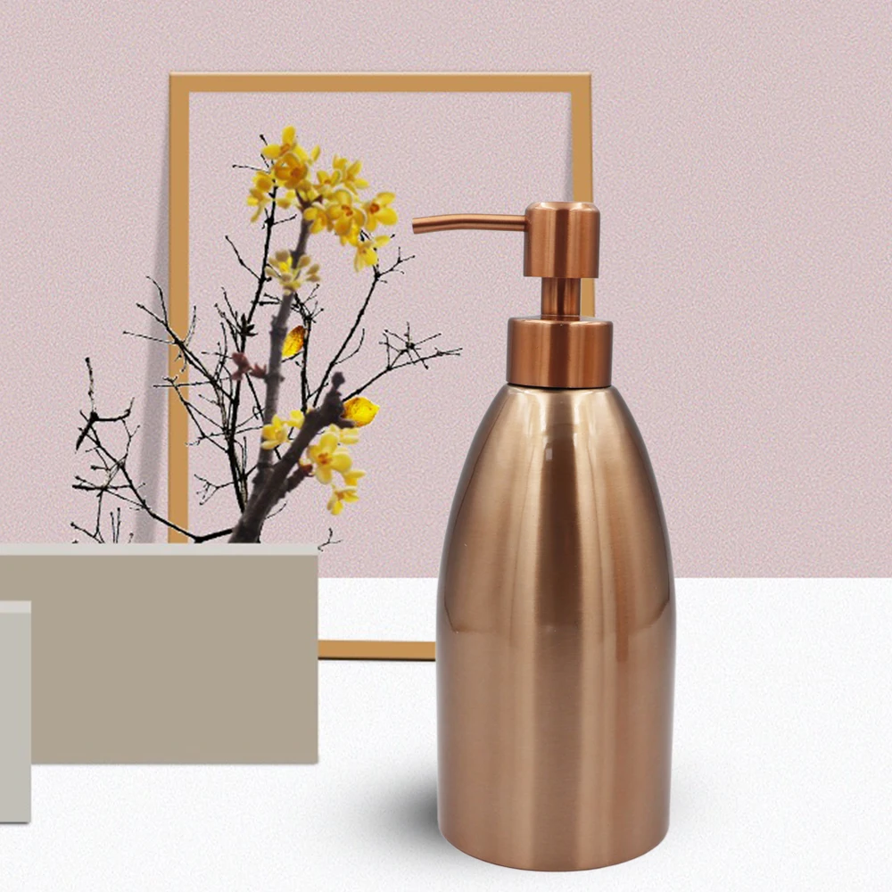 250ml 300ml 350ml 400ml 500ml 600ml 700ml 800ml Stainless Steel Refillable Bathroom Bottle for Shampoo