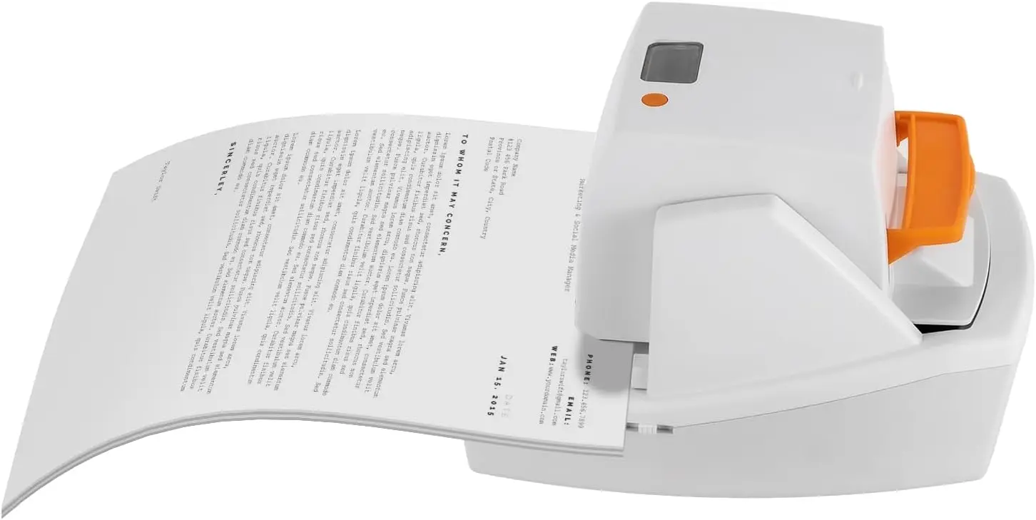 Desktop Stapler Heavy Duty 70 Sheets Automatic Flat-Clinch Portable Electric Stapler Quiet Jam Free and Easy Reload