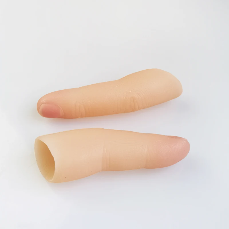 prosthetic Silica gel finger, artificial finger cosmetic prosthesis for amputee,