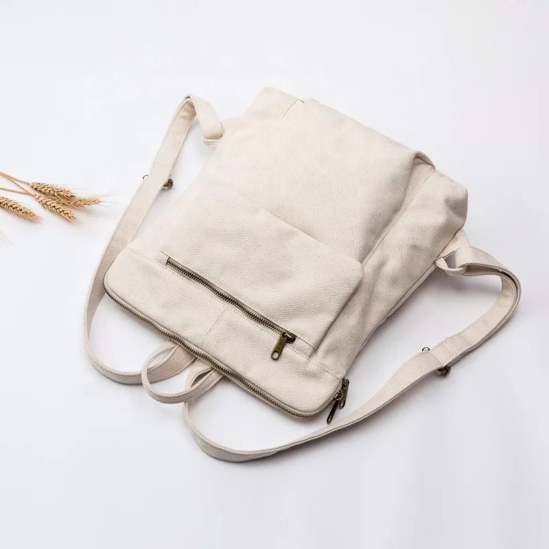 Canvas backpack female new Korean version of the tide wild belt bag Japan and South Korea travel backpack