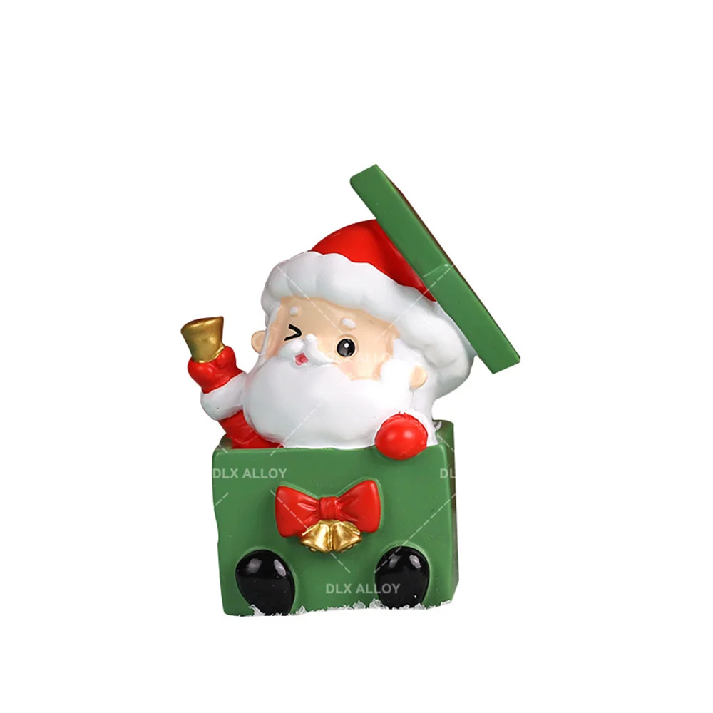 Christmas Charms Flat Back Resin Slim Charms Cartoon Desktop Decorations For Festival