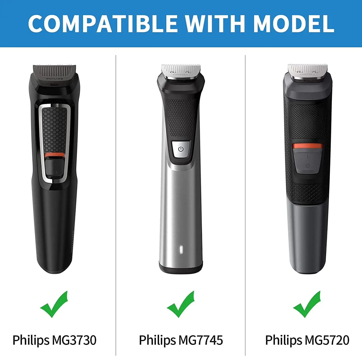 Case for Philips Razor Hair Trimmer Multigroom Series 7000/5000/3000, Hard Travel Case (Blue)