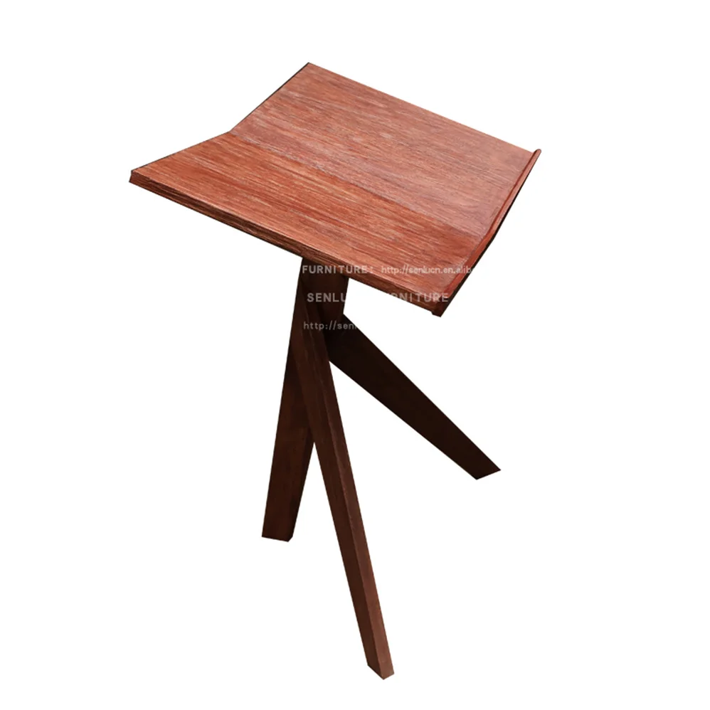 Elegant High End Simple Solid Wood Comfortable Household Durable Floor Ceiling Reading Stand