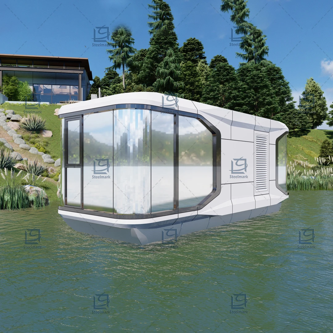 High quality factory direct sales of prefabricated China houseboats for entertainment water aluminum space capsules