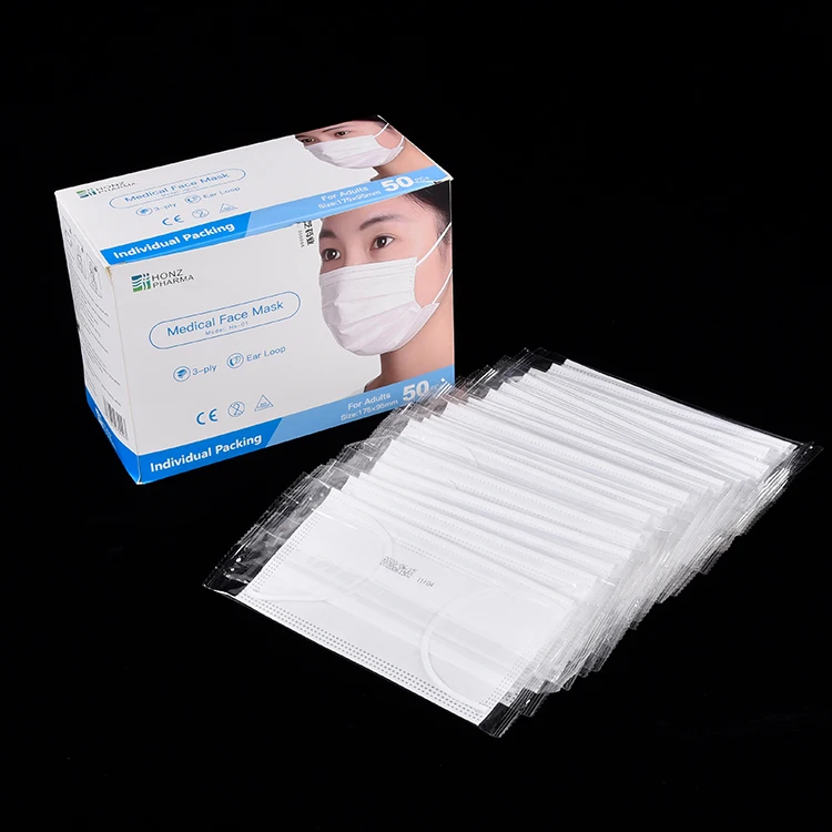 
Oem medicos surgical 3 ply nose wire face mask individually wrapped for face mask 