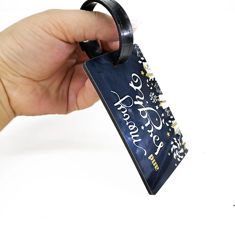 Дорожный чемодан сумка ID деревянный багаж Персонализированная бирка для багажа