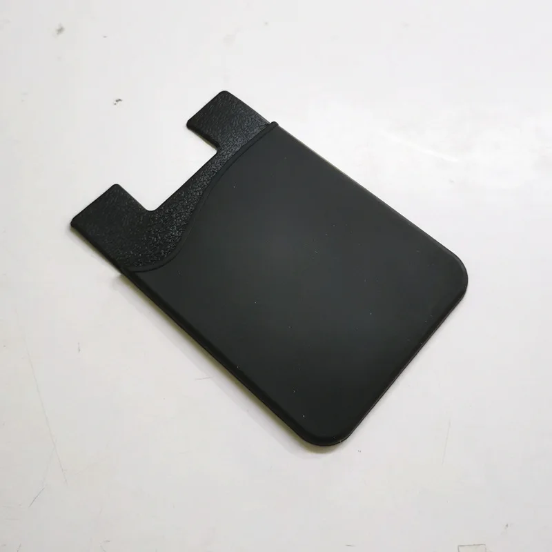 Custom Logo Cell Phone Adhesive Credit ID Card Stick On Holder Silicone Mobile Phone Card Wallet