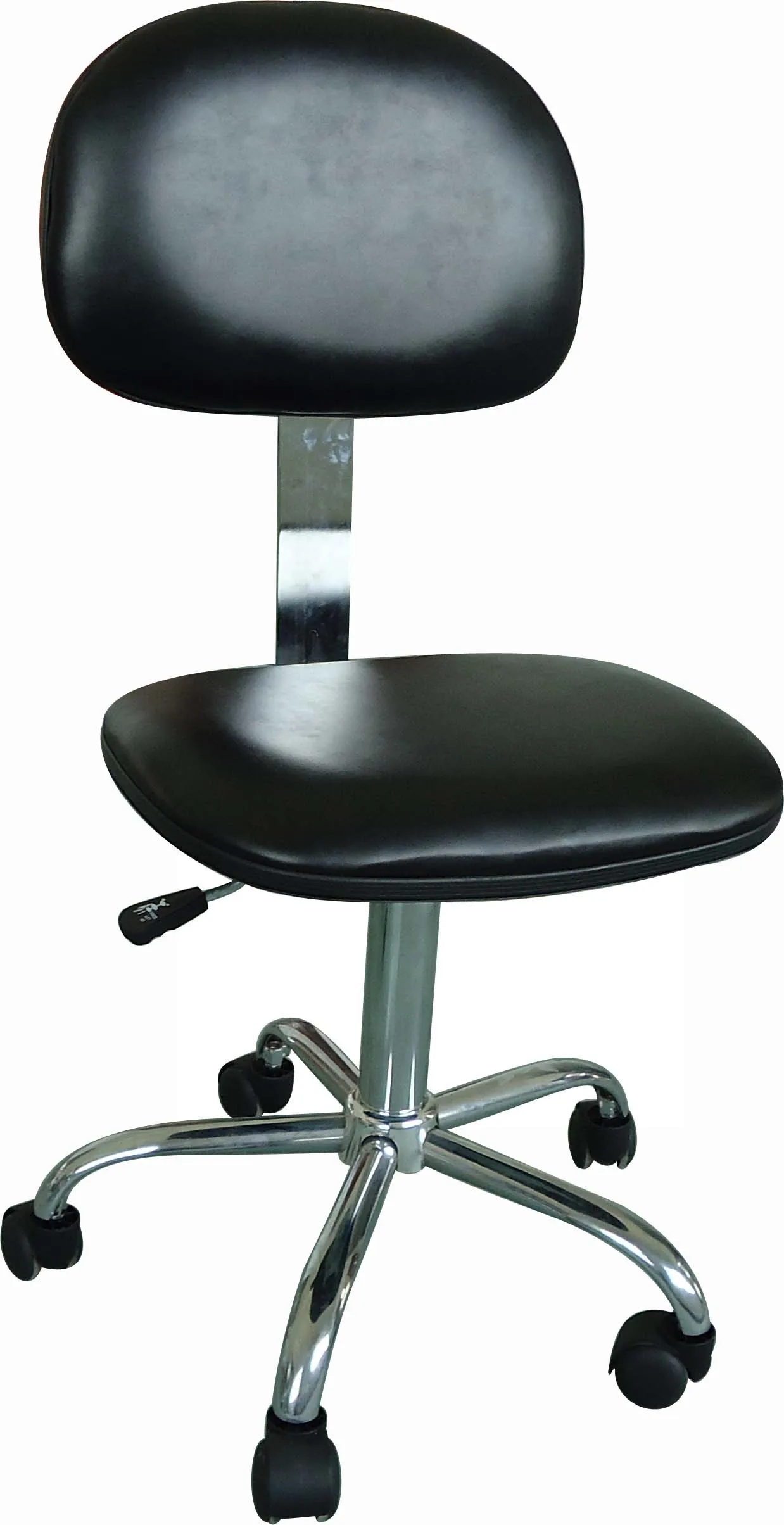 High quality Leather durable Antistatic Black/Blue ESD PU Leather work office Chair