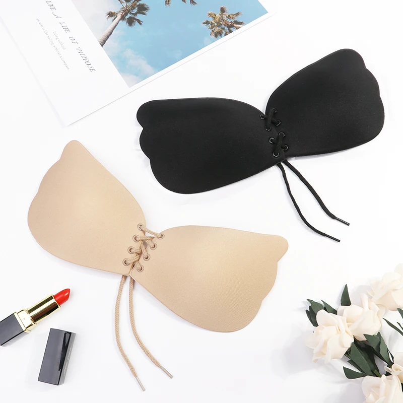 Magic Wing Strapless Bra Silicone Push-up Strapless Backless Self-adhesive Sticky Invisible Bra