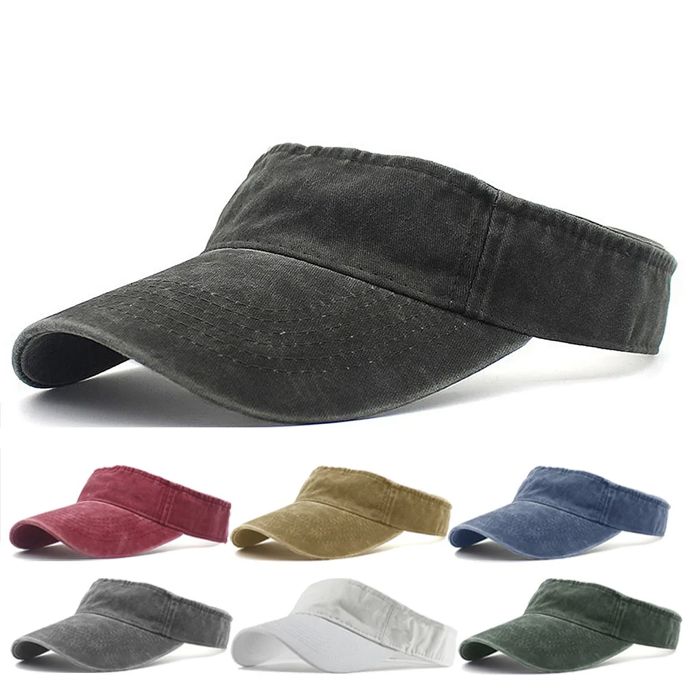 Заводская цена моющийся чистый козырек спортивные шляпы для гольфа тенниса бега солнцезащитный