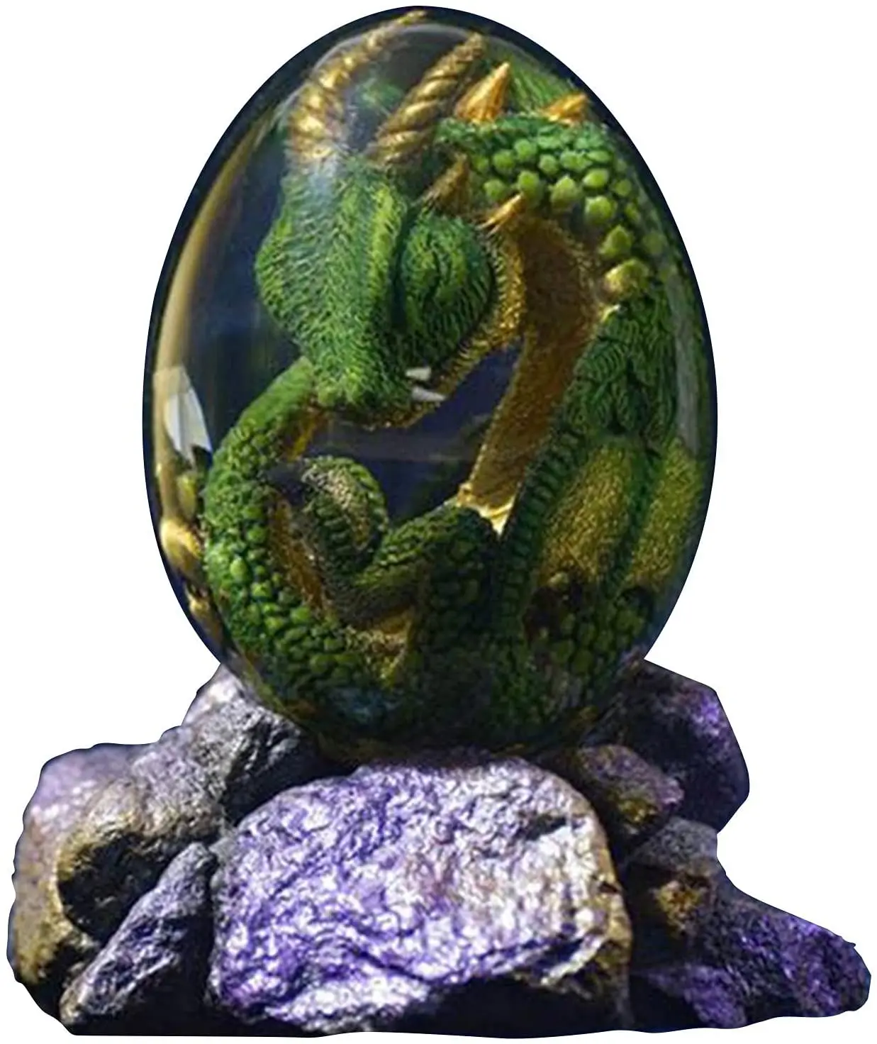 Christmas Gift Ornament Lava Resin Dragon Egg Crystal Fire Pocket Dragon Dinosaur Egg Resin Indoor Decorations Desktop Ornaments