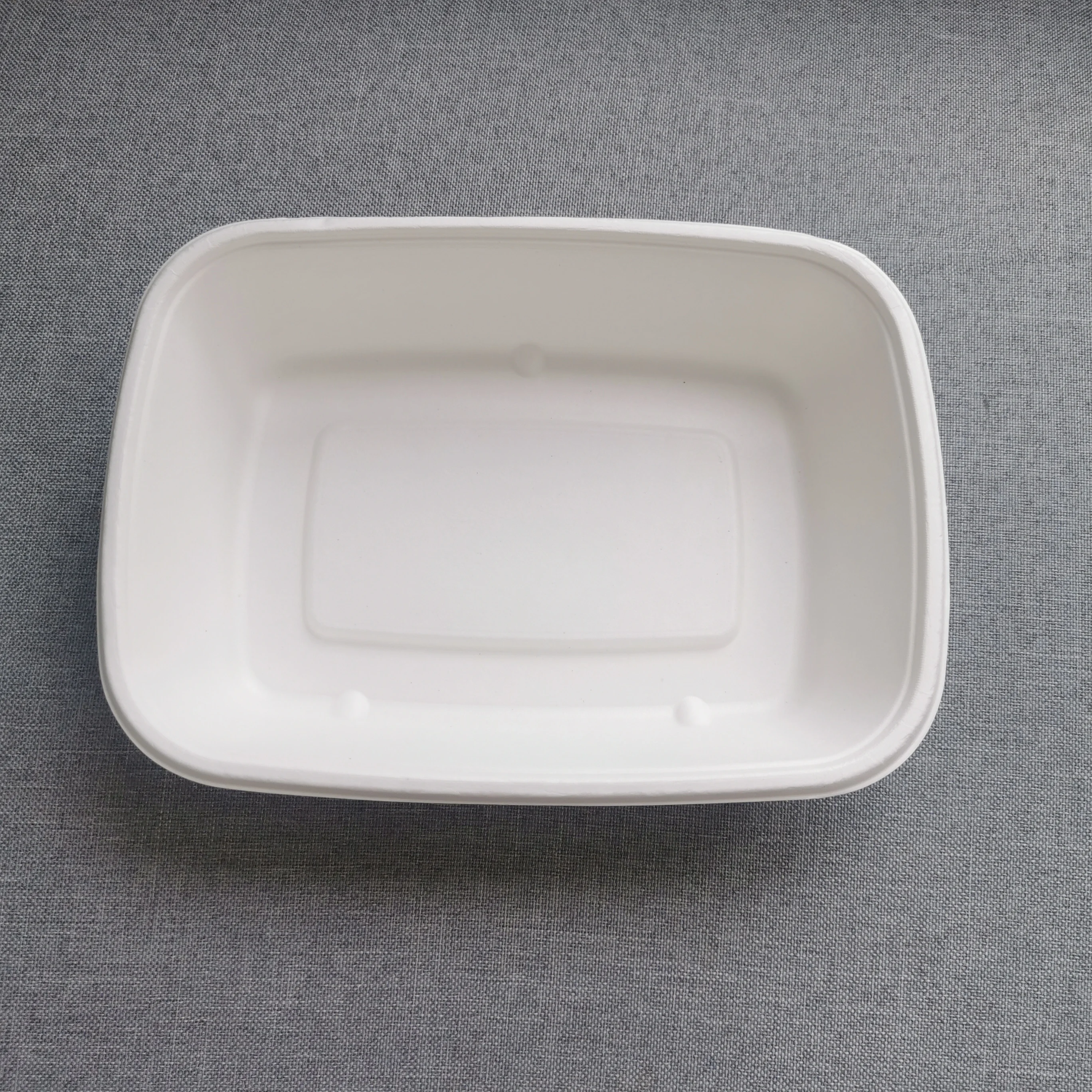 100%Biodegradable Sugarcane Bagasse Disposable Takeaway 8'*6' Food Tray With Lid