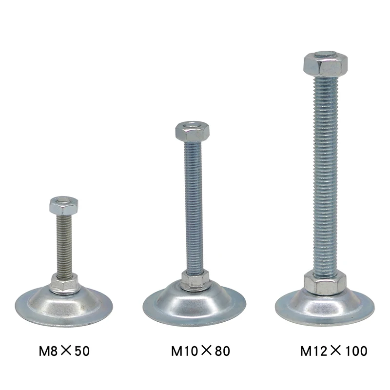 China supplier 50L-M8 *50 carbon steel zinc plated economy leveling feet for  machine /safety shield  /aluminum profile #7240