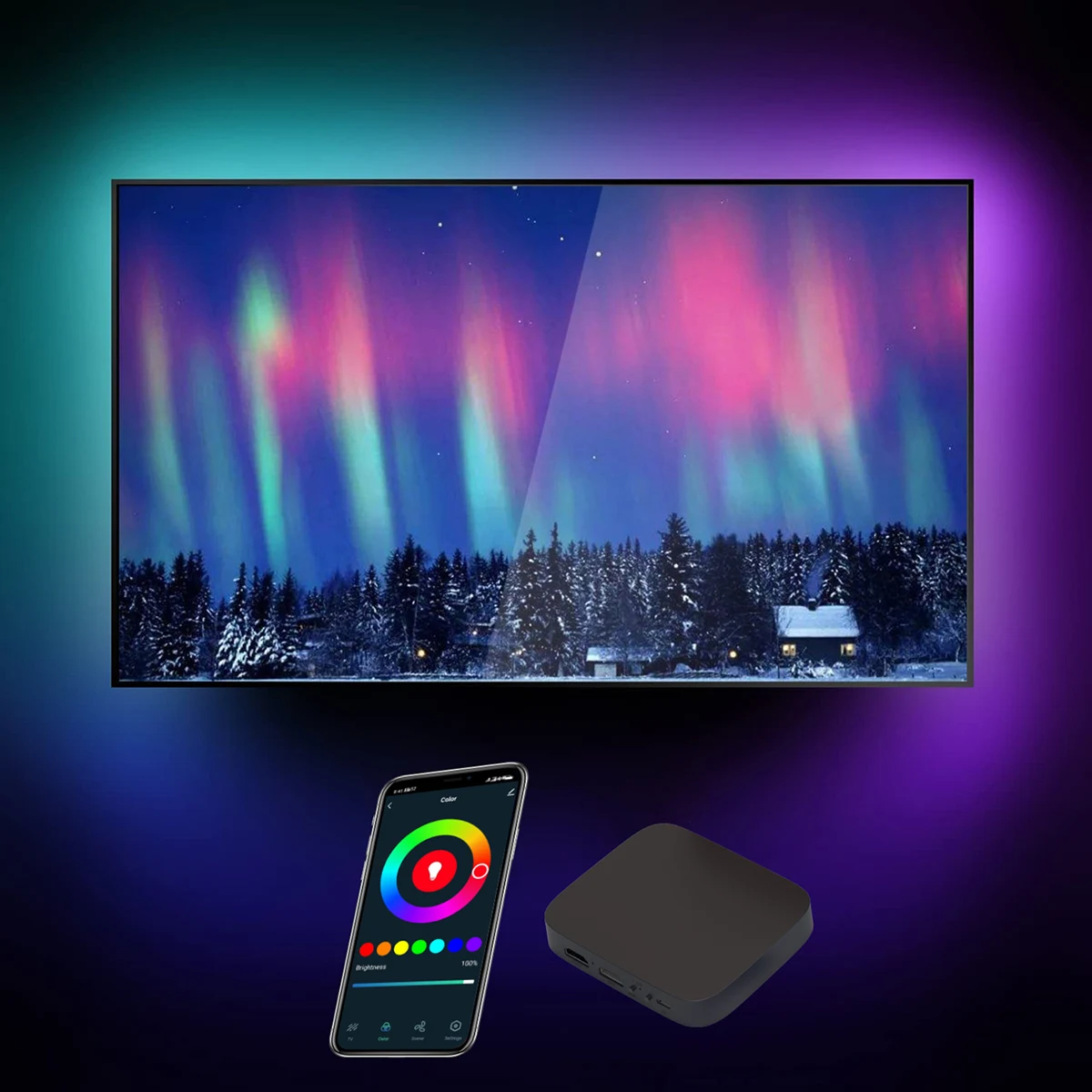 CL Lighting E-commerce Supplier Custom Luxury Rgb Magic Color Smart Control Strip Light Hdmi 4K Tv Led Backlight Auto Sync Box