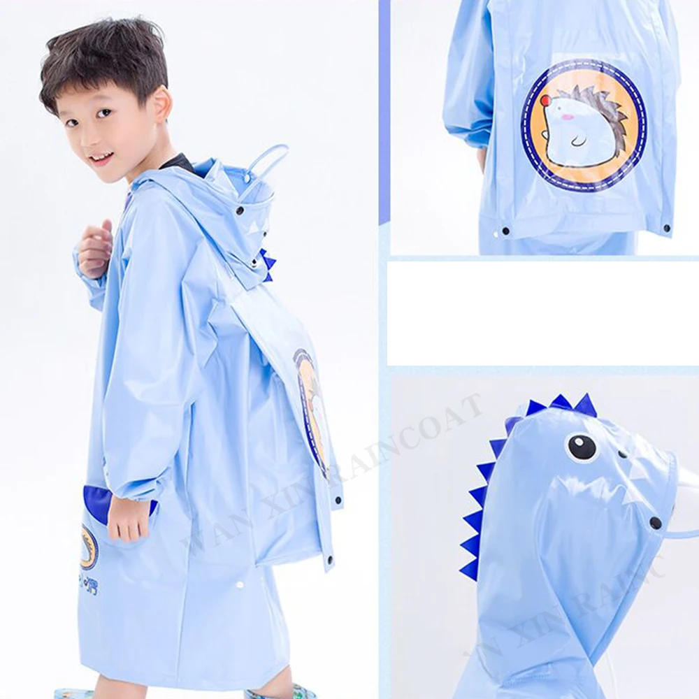 Children Waterproof Rain Poncho Kids Raincoat Full Coverage High Quality Raincoat Student Boys Girls Backpack Travel Rainwear
