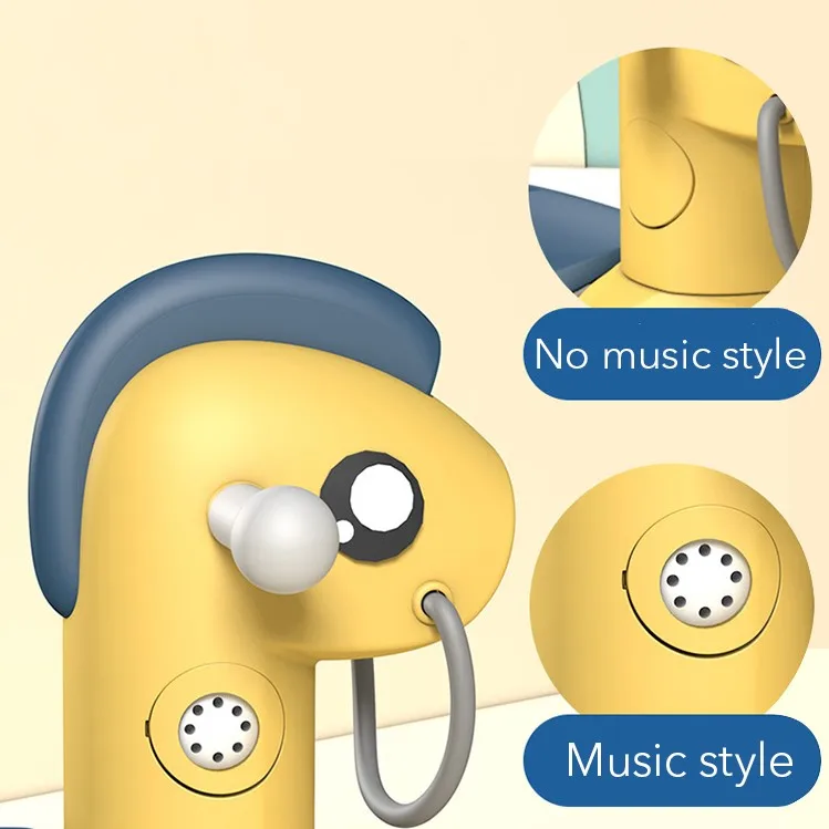 Yozzi Cartoon Horse Sitting Straddle Can Play Music Soft Seat Baby Safety Potty Training Toilet Musi For Babies