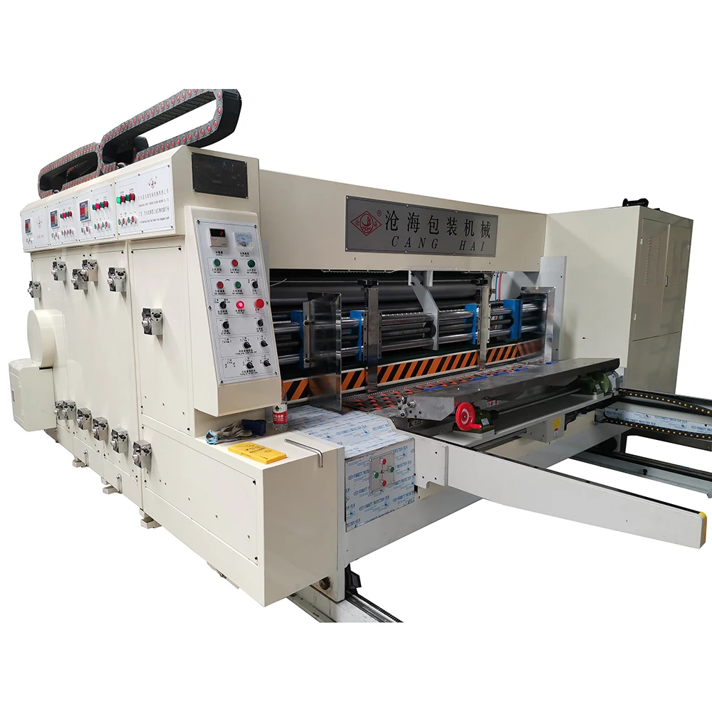 Fully Automatic 3 4-Color Carton Printing Slotting Die-Cutting Machine