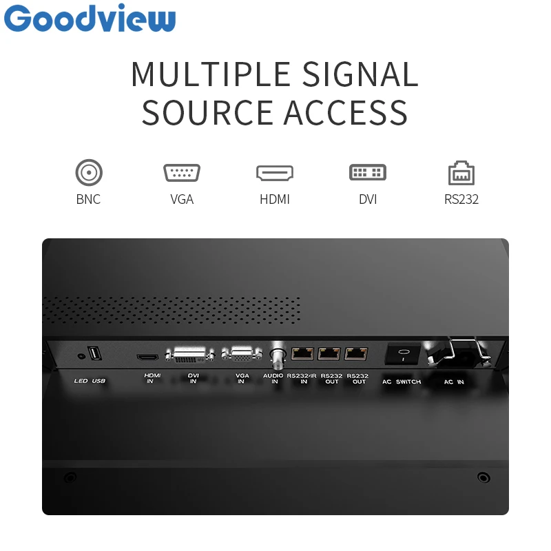  Goodview 55 дюймов hd Высокое качество lcd Реклама play супер узкий ободок ЖК-крепление видеостена