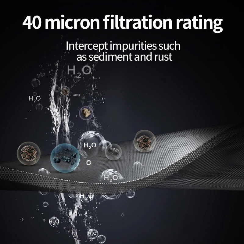 New Brass stainless steel Flushable Filtration Cement Sand Faucet Water Prefilter