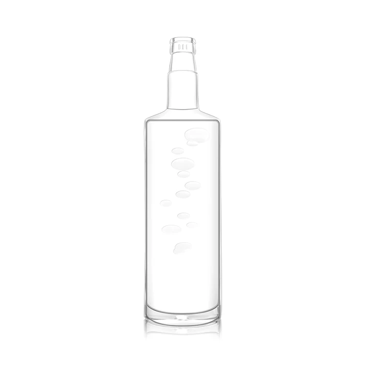 Customized Wholesale vodka glass bottle 750 500 375 250ml with decal surface.