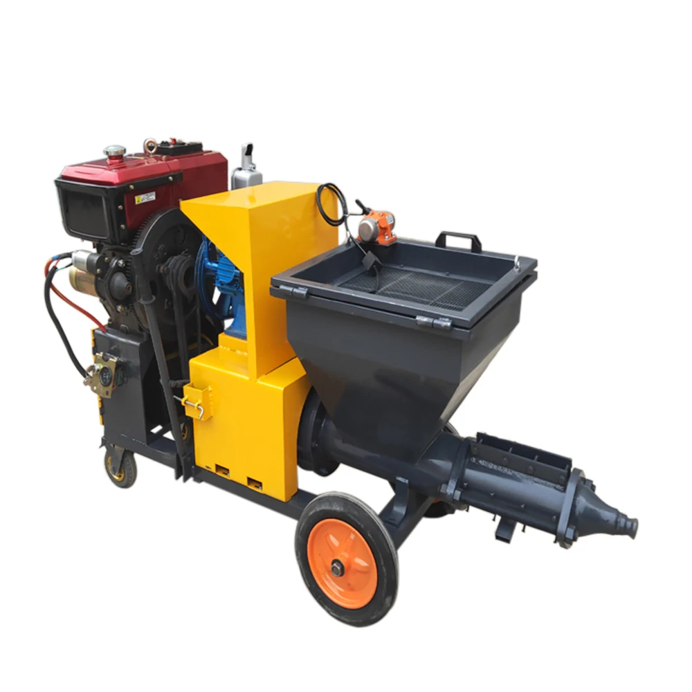 Yugong Motor Mortar Spraying Machine Cement Plaster Spray Machine Mortar Sprayer Diesel