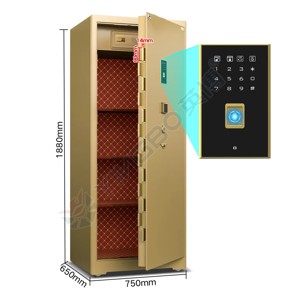large size luxury safe box electronic lock fingerprint safe box