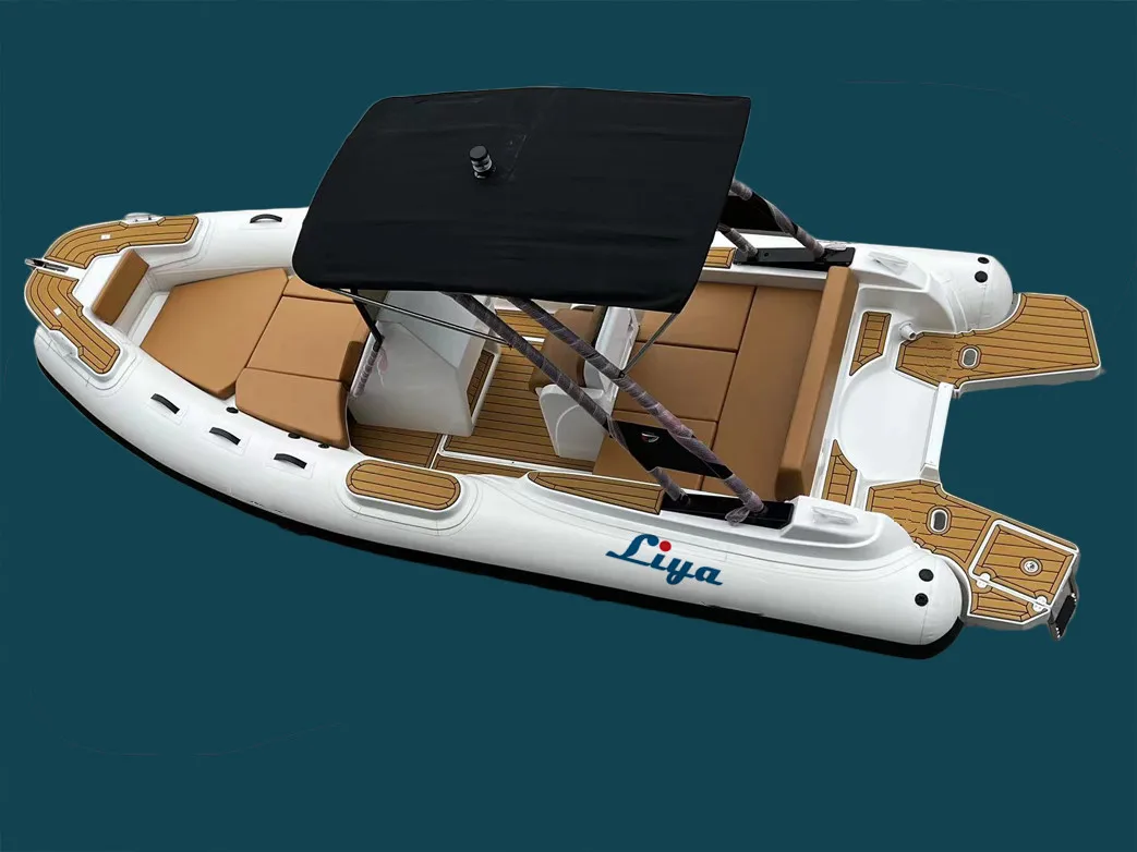 Liya CE 19ft Europe hypalon fishing boats 5.8m hypalon rib boat for sale