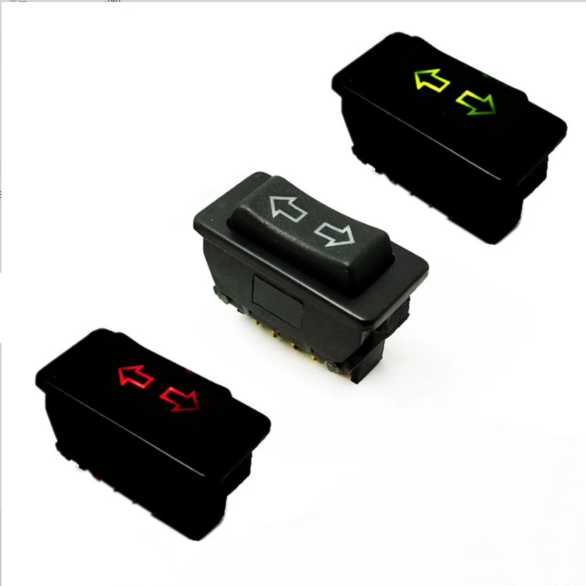  Кнопка переключателя окон motobot 5pin 20A 24 В/12 В с красным/зеленым светодиодным адаптером провода для универсального всех