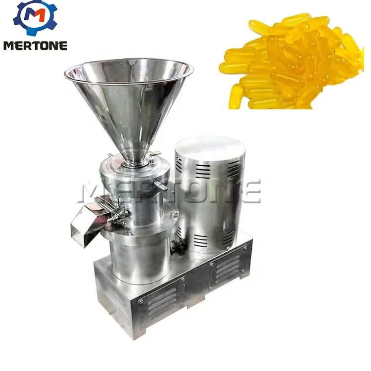 Emulsifying Chicken Bone Sesame cacao beans 500L Colloid Grinder Machine Grinder Mill For Bone Processing