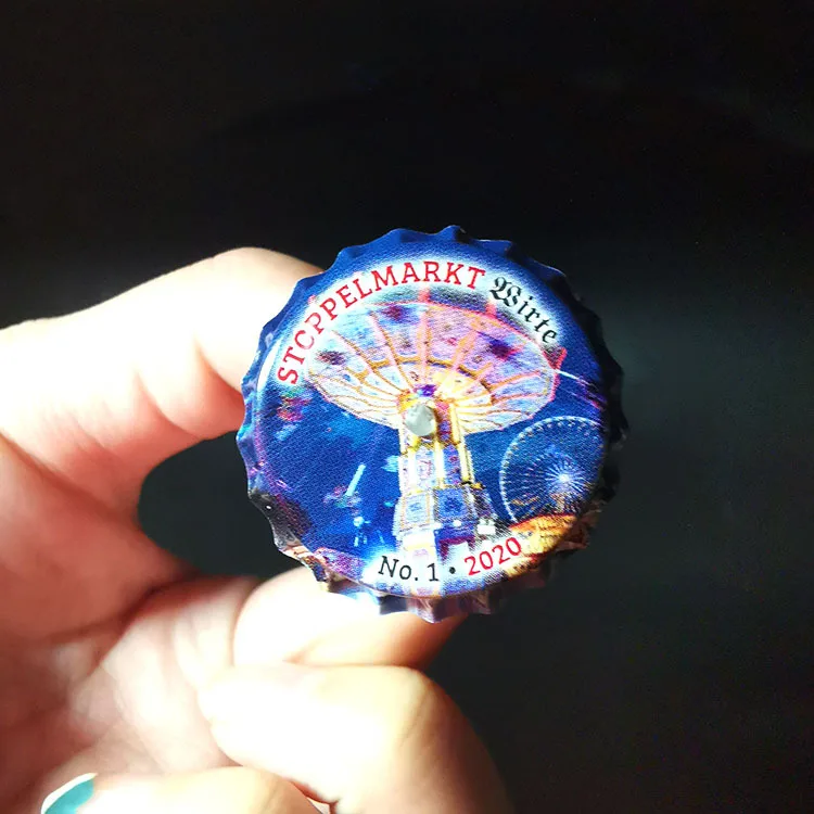 Led Luminous Badge for Beer Festival advertising promotion Pin brooch Customized Led badge