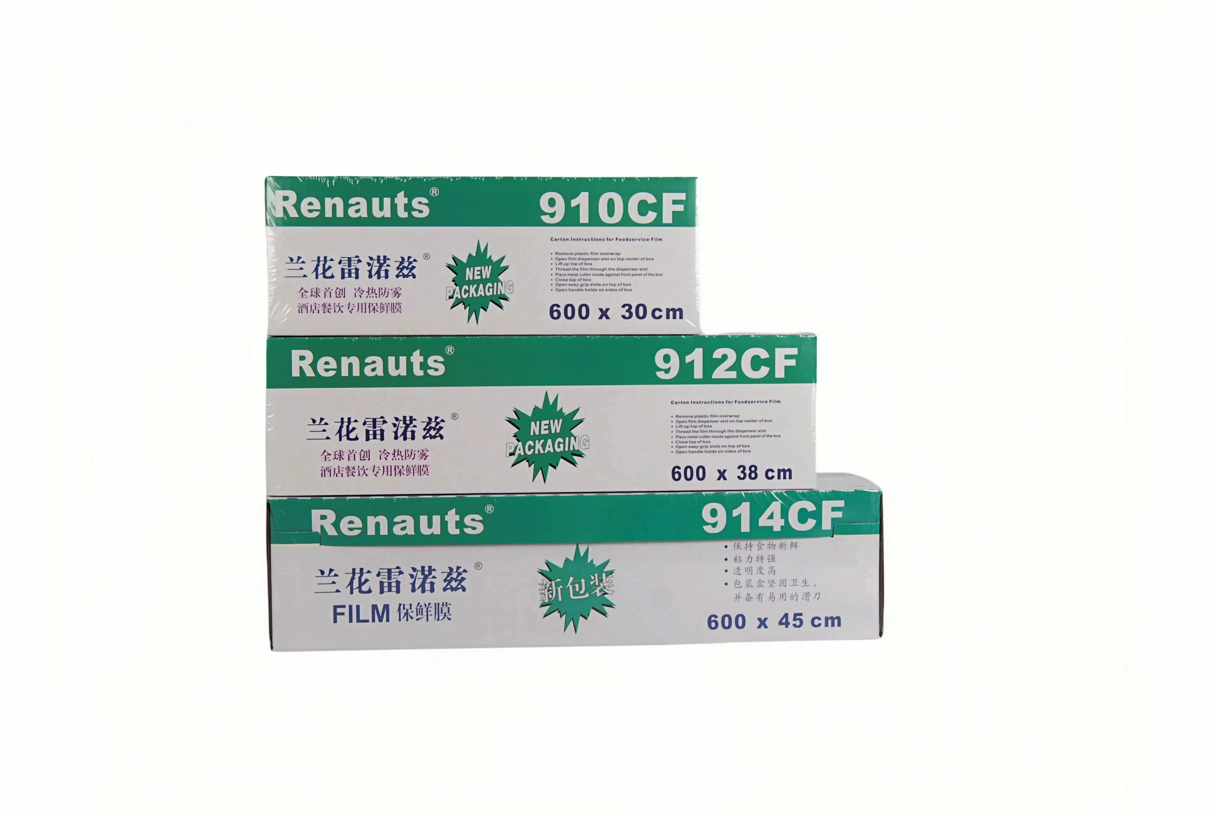 Hot Selling Packaged in PVC Plastic Wrap Food Preservative Film Cutting Cling Cutter With Slide Knife