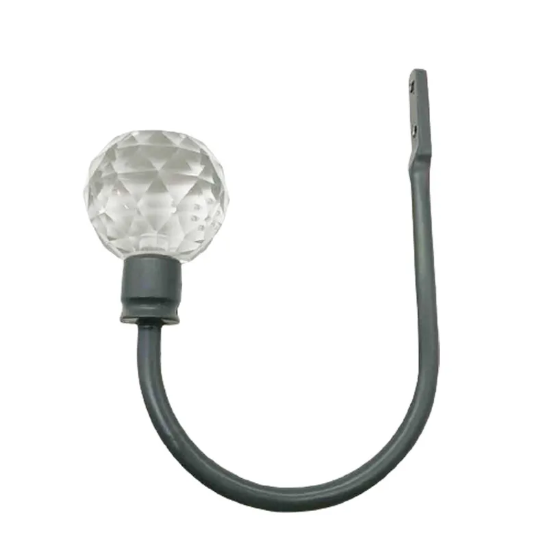 China factory wholesale Superior quality crystal curtain walls accessories curtain hooks tiebacks