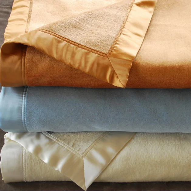 Luxury 100%Mulberry Silk  wedding gift Fleece Blanket,Satin Blanket
