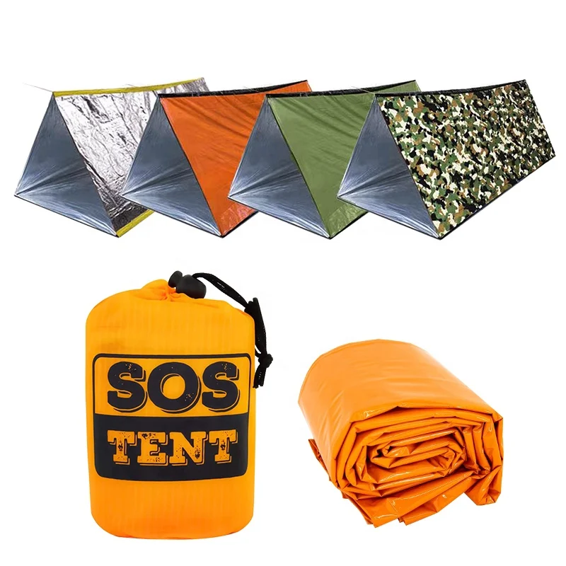 Life Tent Emergency Survival Shelter 2 Person Emergency Shelter Tent Use As Survival Tube Tent for Camping Hiking