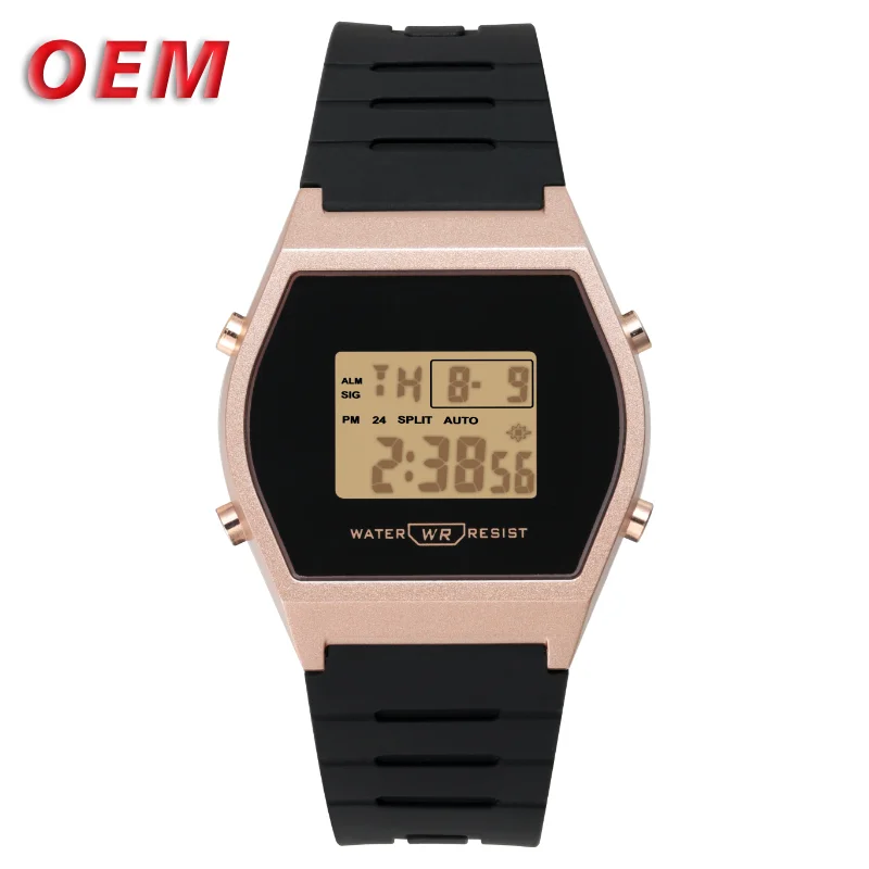 LHOTSE OEM FASHION  WATCH WOMEN SMALL SIZE square waterproof to measure the body temperature sports digital watches  L-3063
