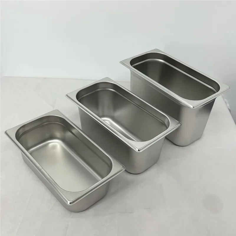 Newest Commercial Heat Pan Buffet Rectangular Stainless Steel Gn Pan Stand Gastronorm Container