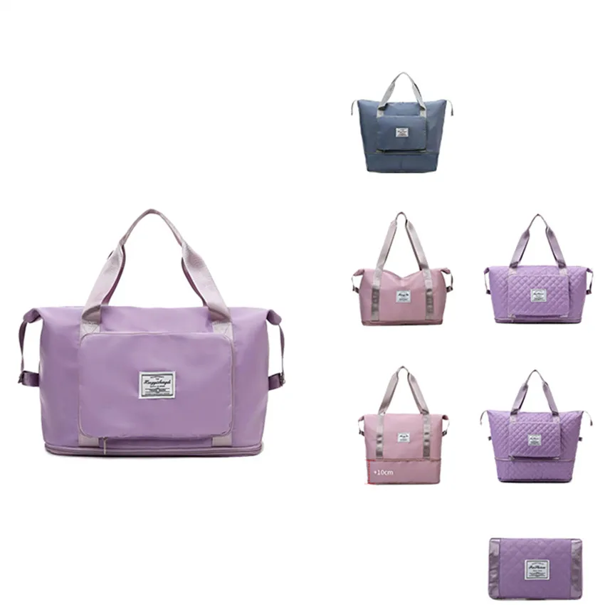 3 Designs Trending custom logo travel large gym sport bag waterproof travel foldable backpack duffel bag with shoe compartment